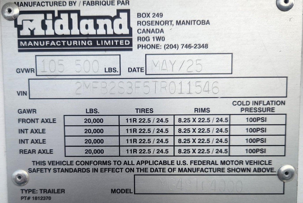 Midland TC4000 Belly Dump