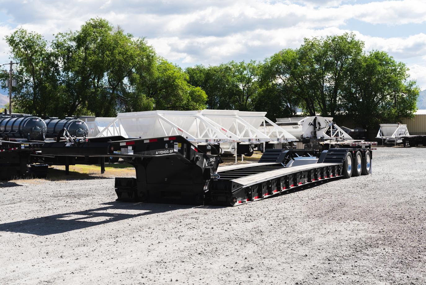 10' Wide 55 Alpha Ton Lowboy Trailer