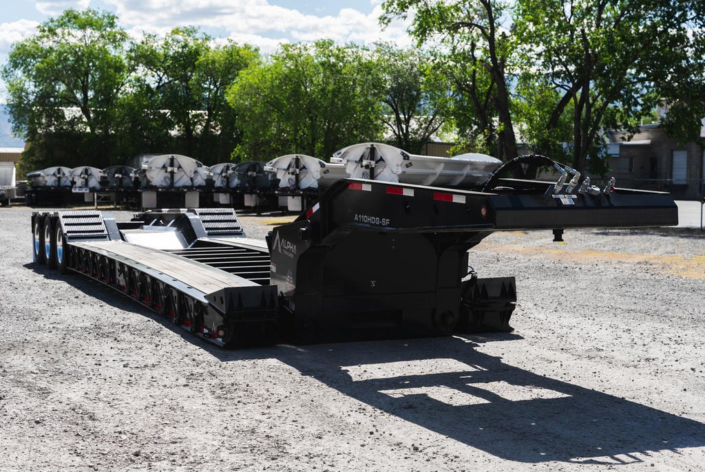 10' Wide 55 Alpha Ton Lowboy Trailer