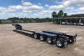 55 Ton Choice Lowboy Trailer w/ Hydraulic Flip Axle